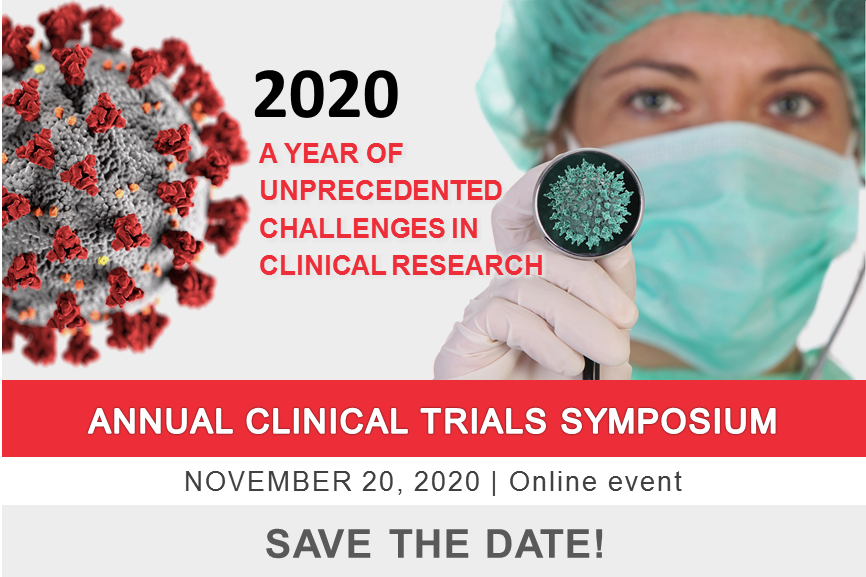 SAVE THE DATE for the Annual Clinical Trials Symposium | November 20, 2020 